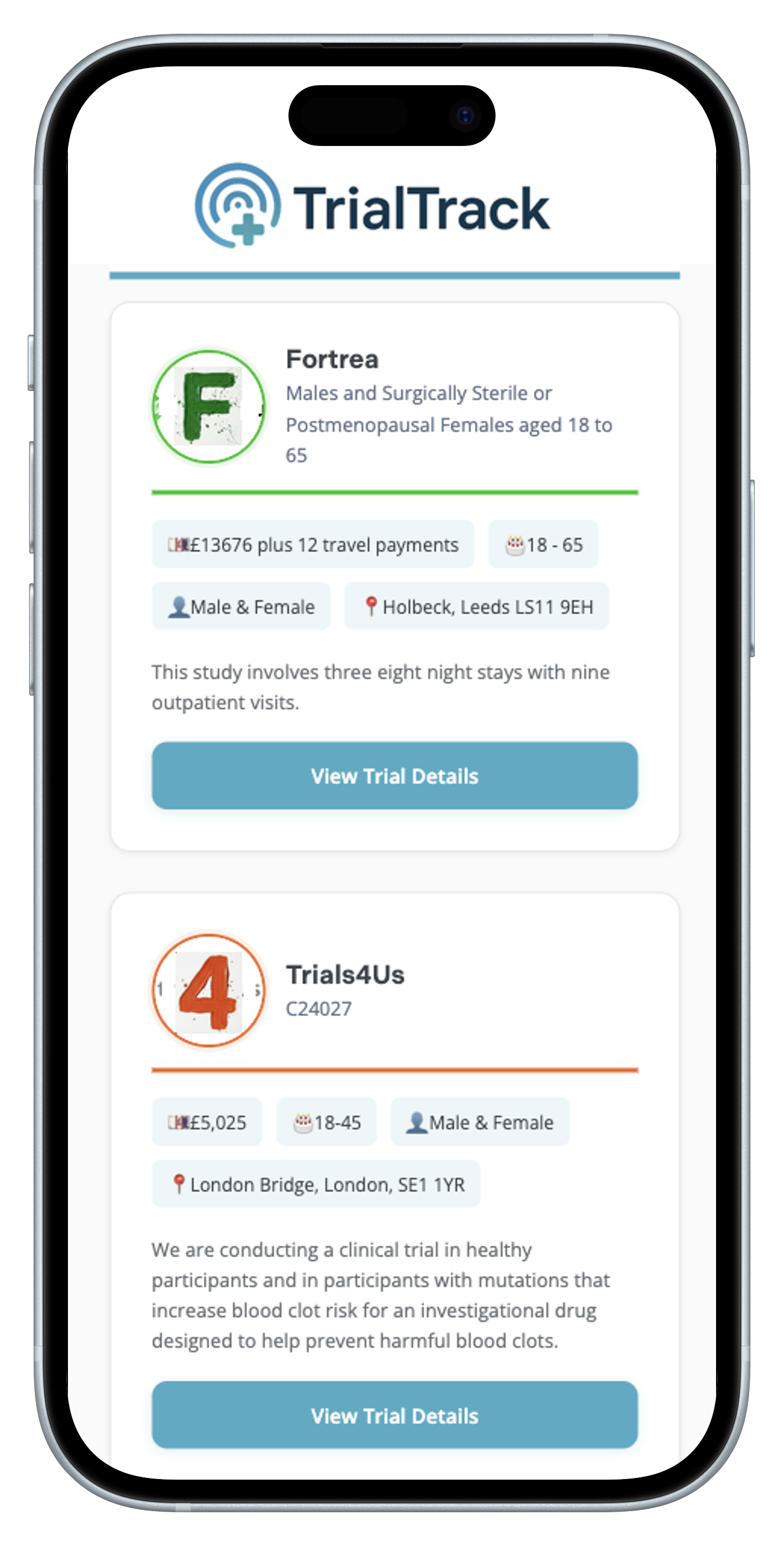 TrialTrack preview